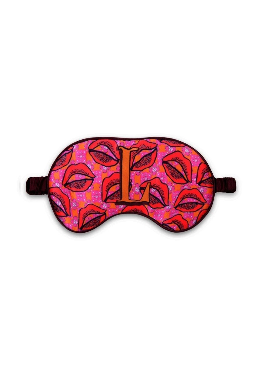 Sleepwear Jessica Russell Flint | Silk Eye Mask / "L For Lips"