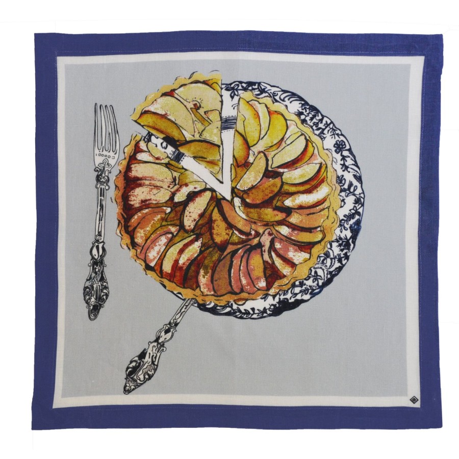 Homeware Jessica Russell Flint | Linen Table Napkin / "Apple Tart"