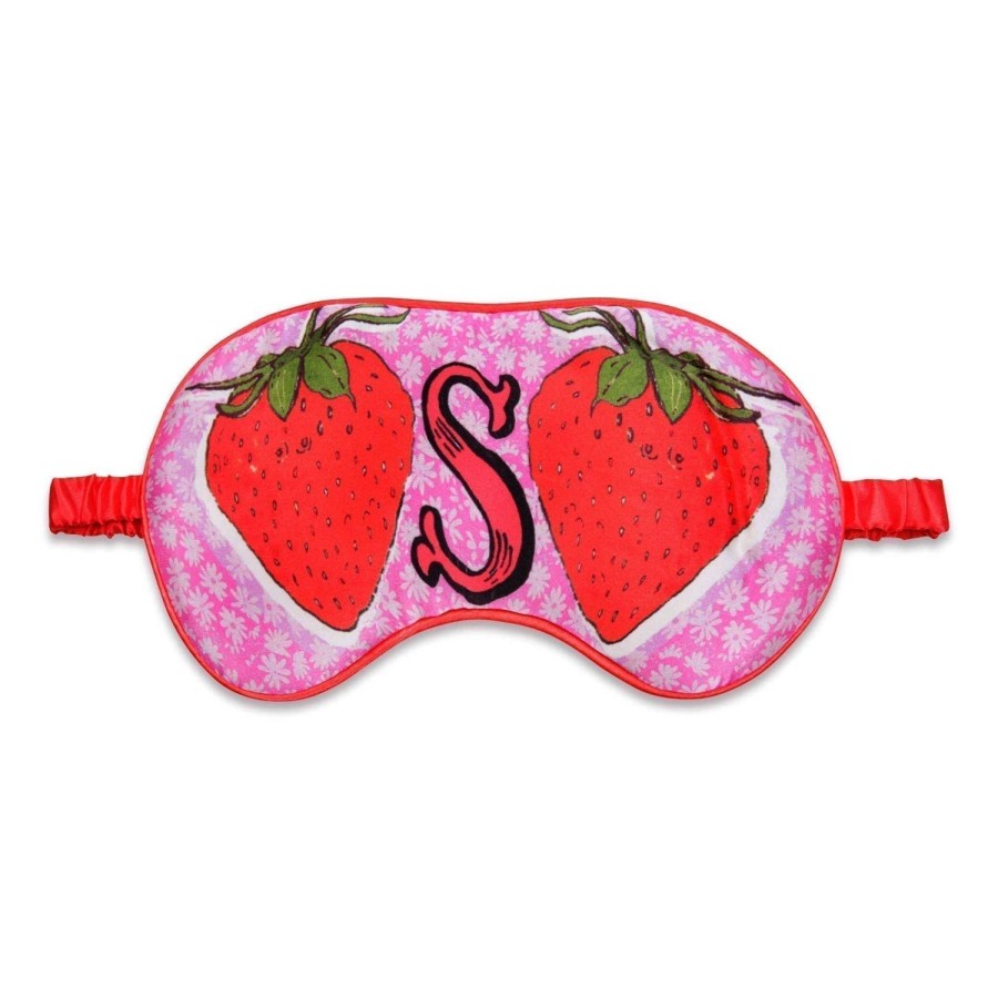 Sleepwear Jessica Russell Flint | Silk Eye Mask / "S For Strawberries"