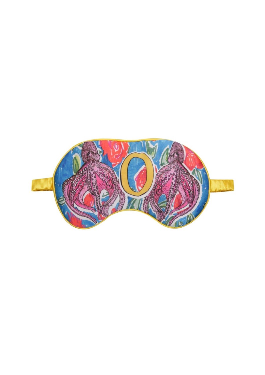 Sleepwear Jessica Russell Flint | Silk Eye Mask / "O For Octopus"