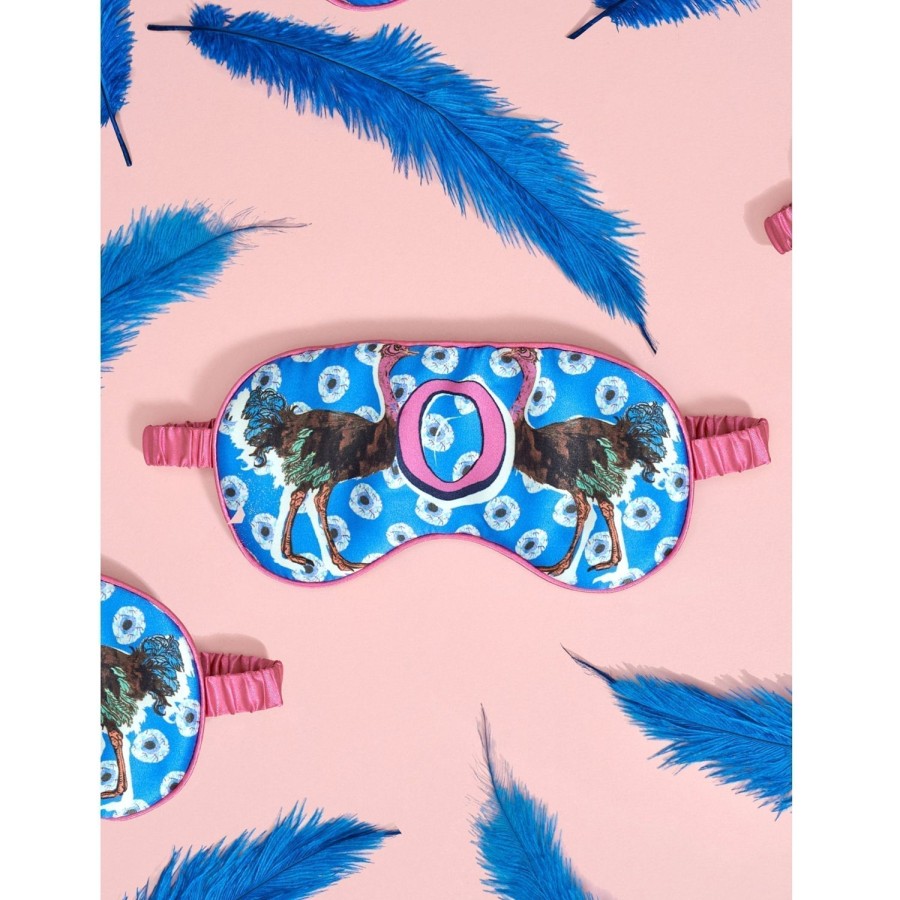 Sleepwear Jessica Russell Flint | Silk Eye Mask / "O For Ostrich