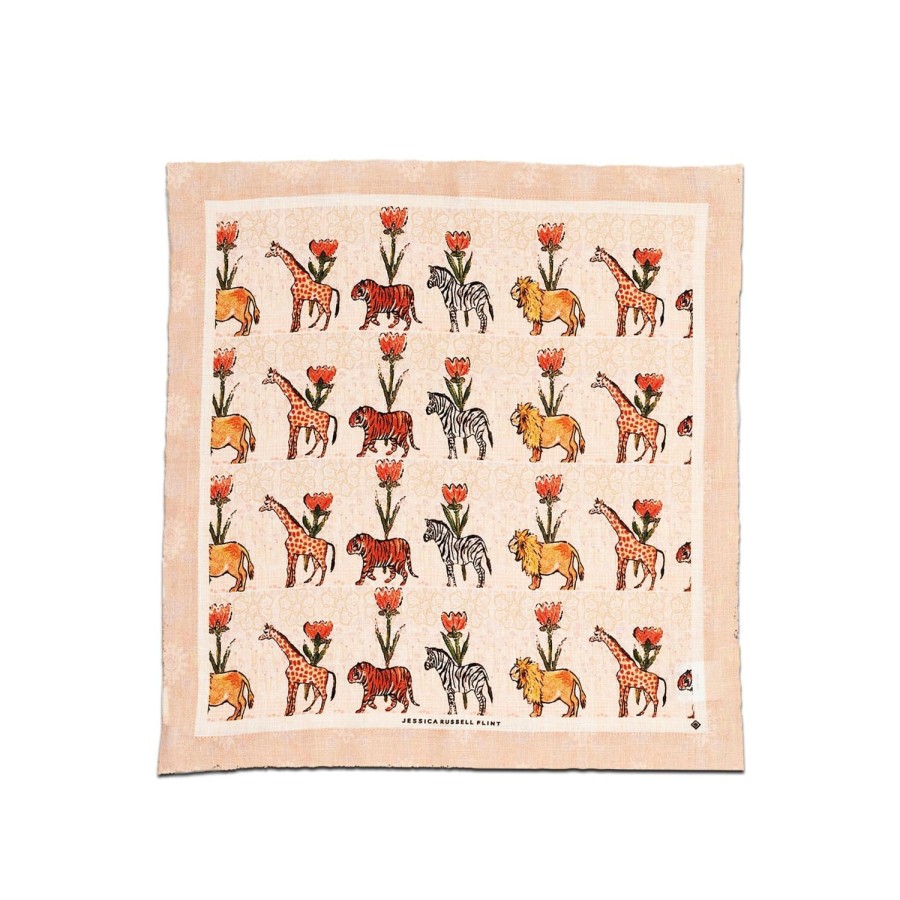 Homeware Jessica Russell Flint | Linen Table Napkin / "Jungle March"