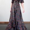 Clothing Jessica Russell Flint | Faux Wrap Maxi Dress / "Aurora"