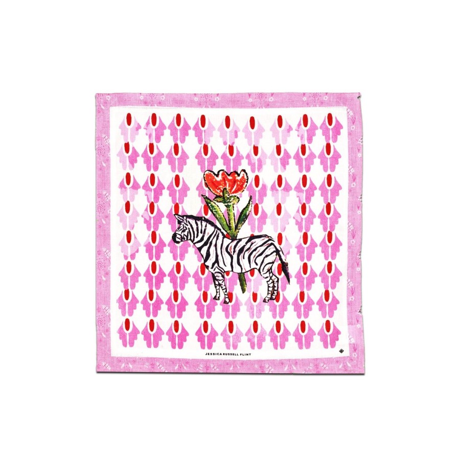 Homeware Jessica Russell Flint | Linen Table Napkin / "Zebra"