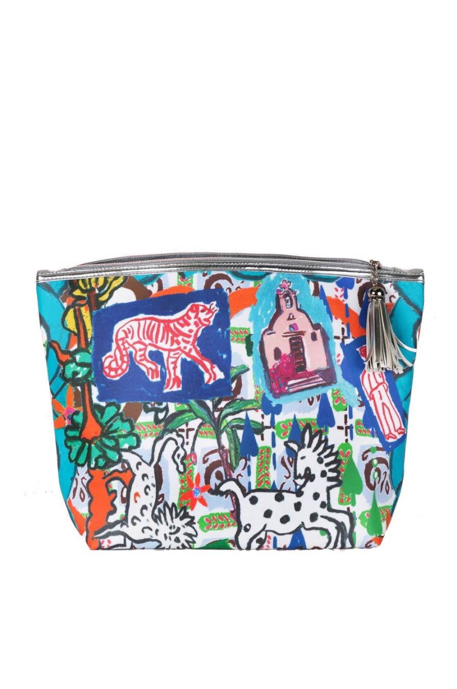 Accessories Jessica Russell Flint | Classic Make Up Bag / "A Postcard From Greece"