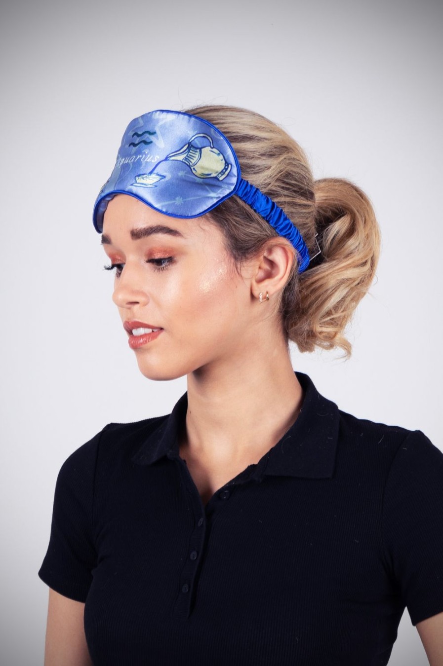 Sleepwear Jessica Russell Flint | Silk Eye Mask / "Aquarius"