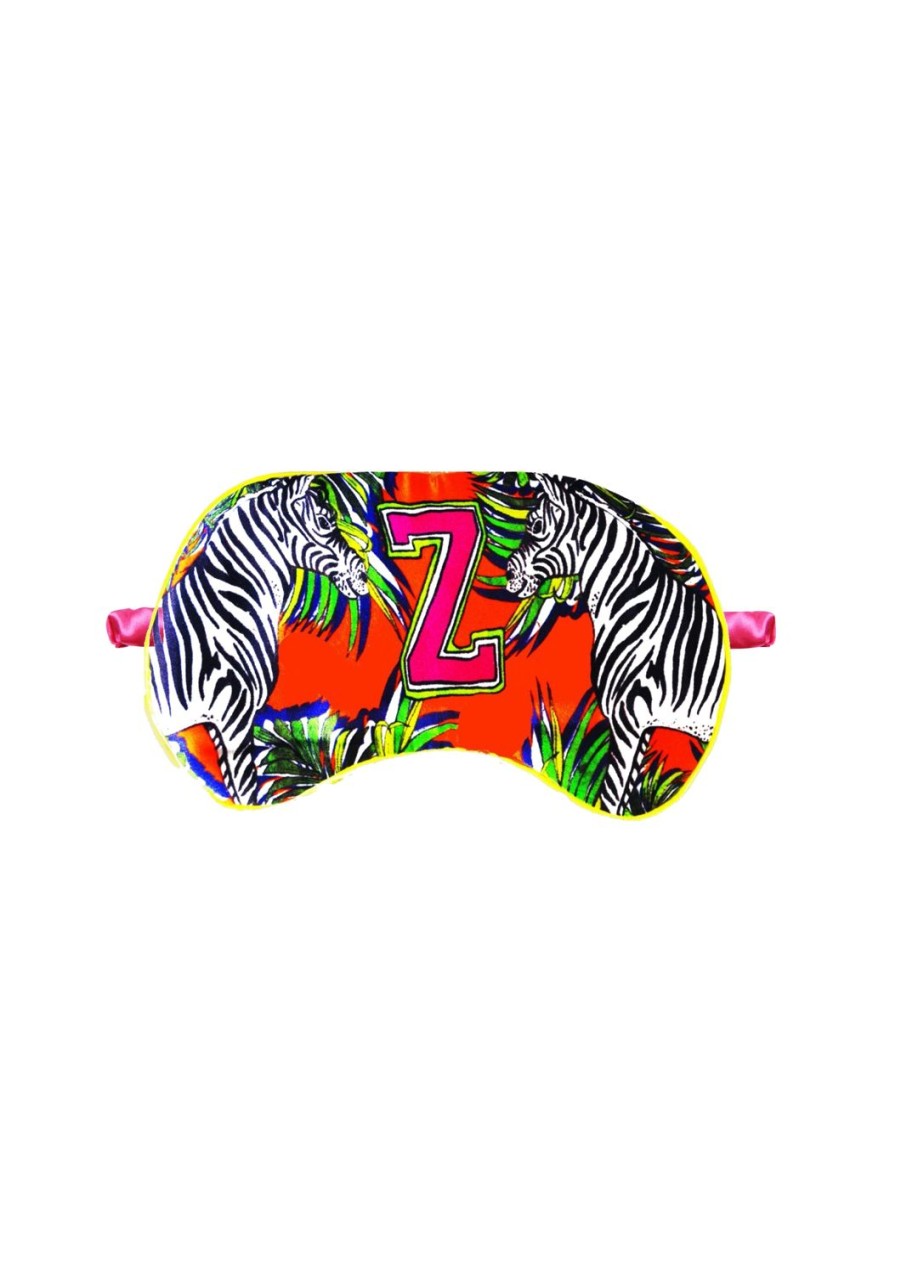 Sleepwear Jessica Russell Flint | Silk Eye Mask / "Z For Zebra"