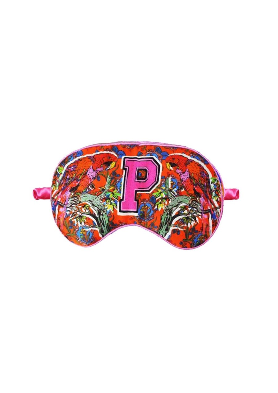 Sleepwear Jessica Russell Flint | Silk Eye Mask / "P For Parrot"