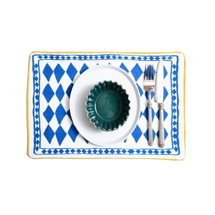 Homeware Jessica Russell Flint | Placemat / "Blue Diamond"