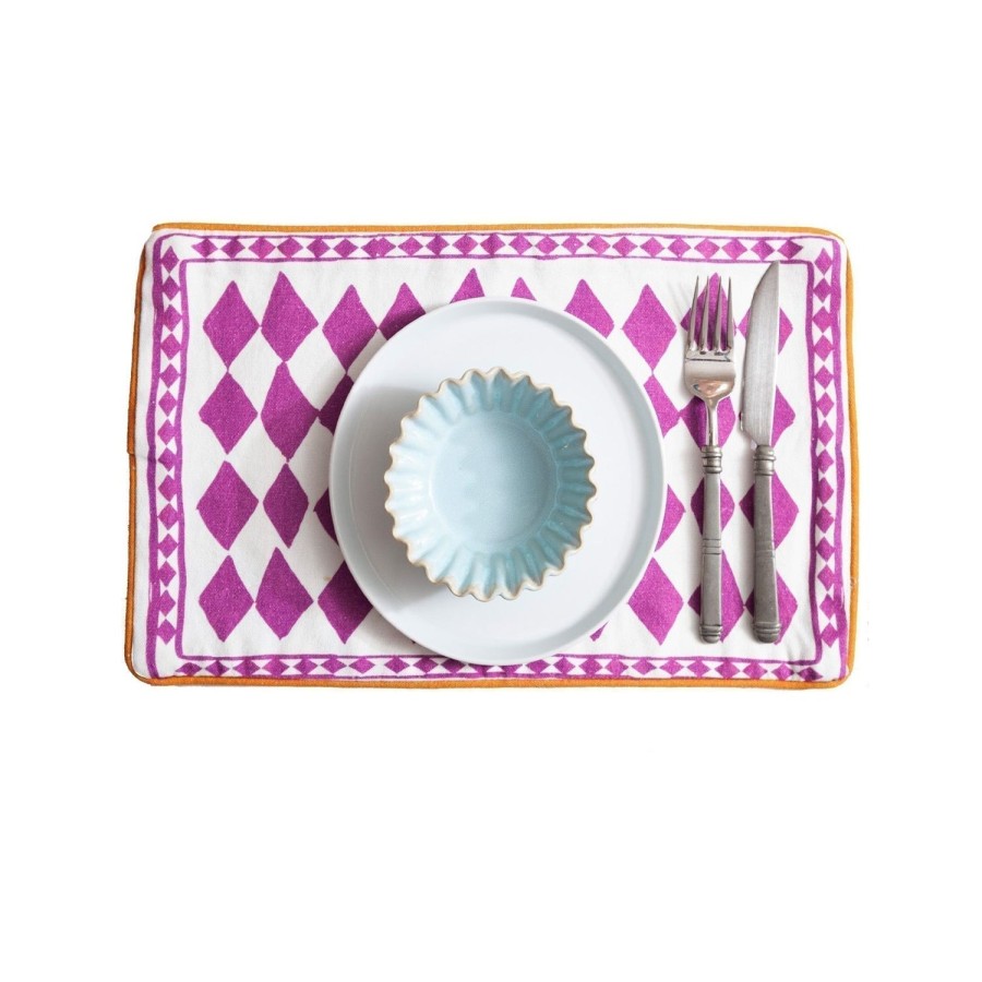 Homeware Jessica Russell Flint | Placemat / "Purple Diamond"