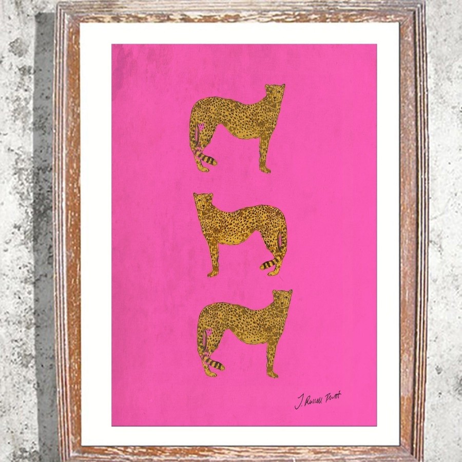 Art Jessica Russell Flint | Signed Print / "Three Cheetah"