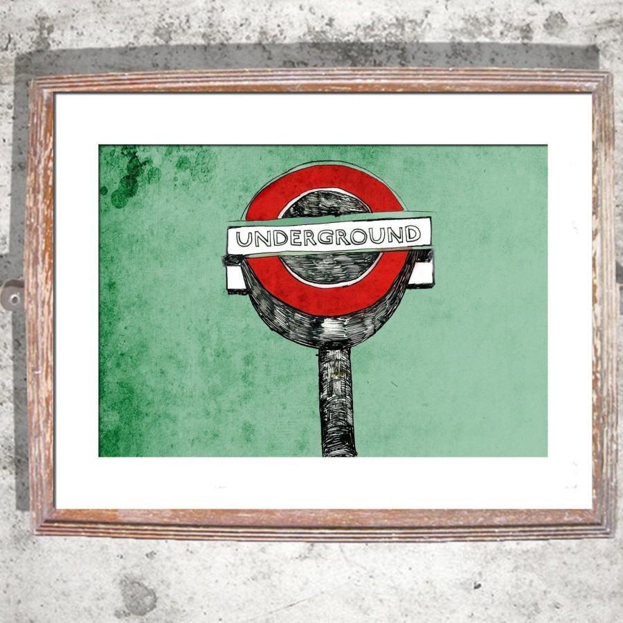 Art Jessica Russell Flint | Signed Print / "The London Underground"