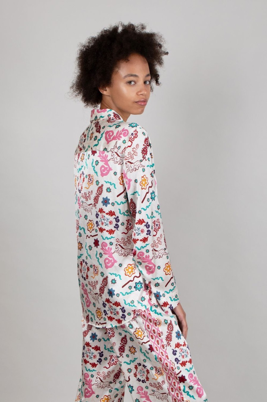 Clothing Jessica Russell Flint | Long Sleeve Pj Top / "Danpatch"