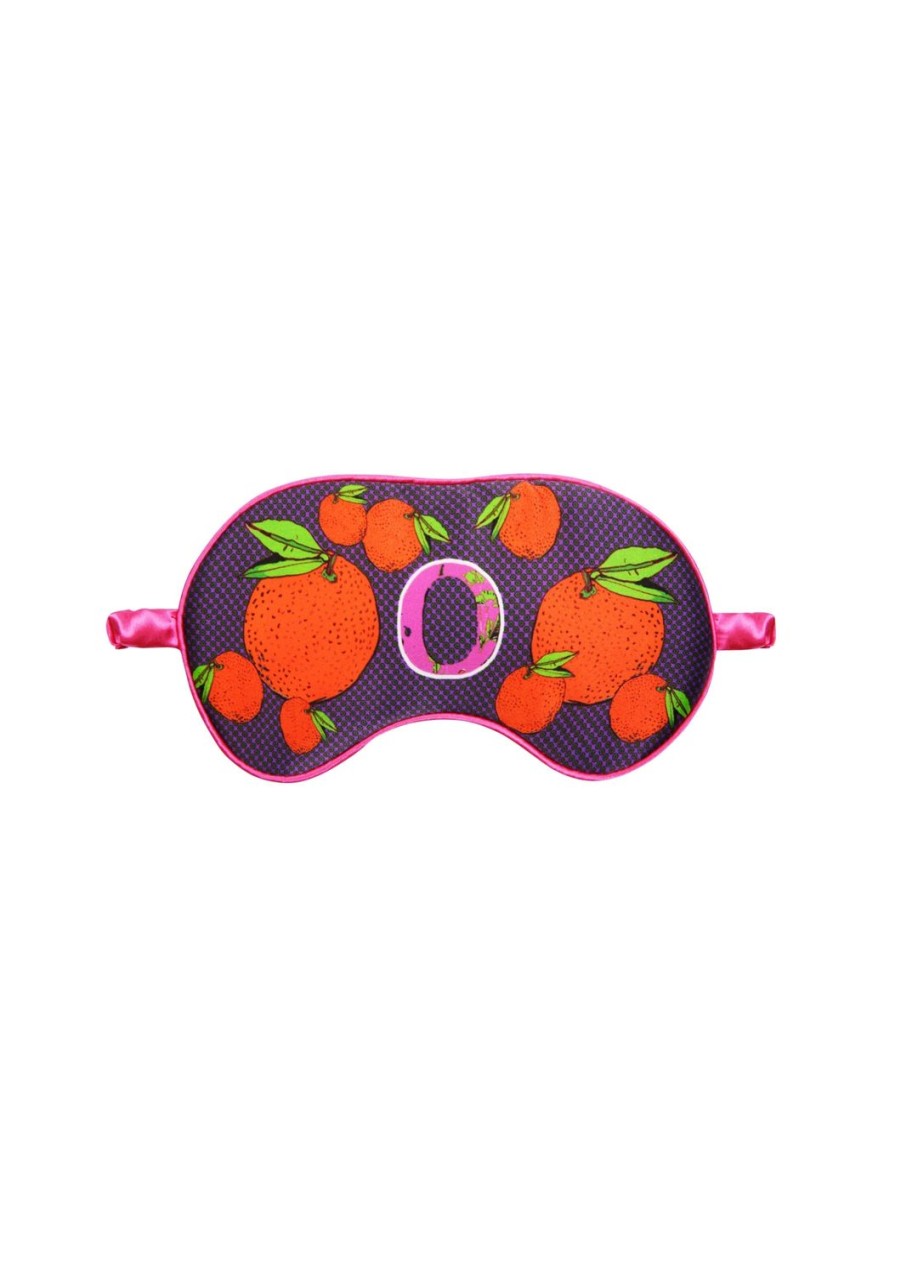 Sleepwear Jessica Russell Flint | Silk Eye Mask / "O For Winter Oranges"