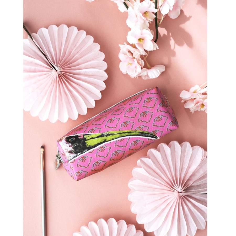 Accessories Jessica Russell Flint | Mini Make Up Bag / ''Nosy Stork"