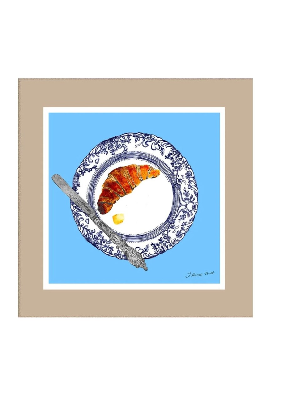 Art Jessica Russell Flint | Design Print / "The Croissant Plate"