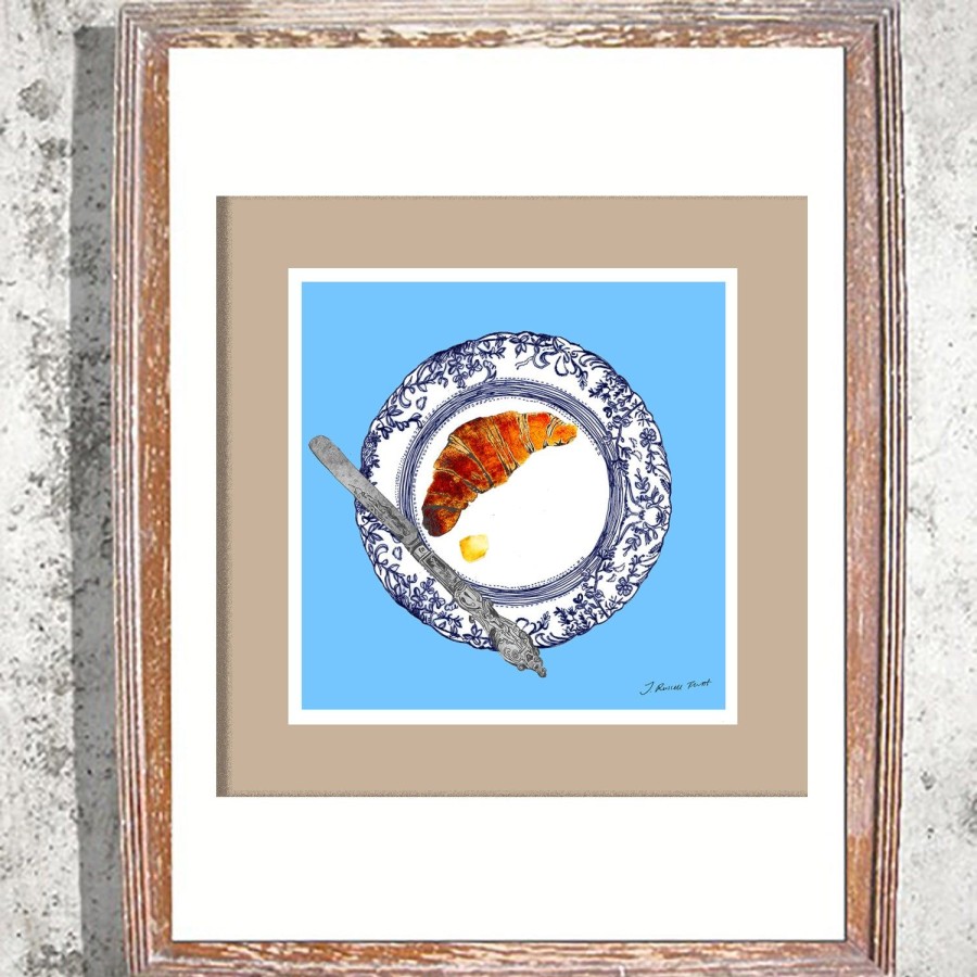 Art Jessica Russell Flint | Design Print / "The Croissant Plate"