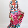 Clothing Jessica Russell Flint | Belted Maxi Dress / "Soul Birds"