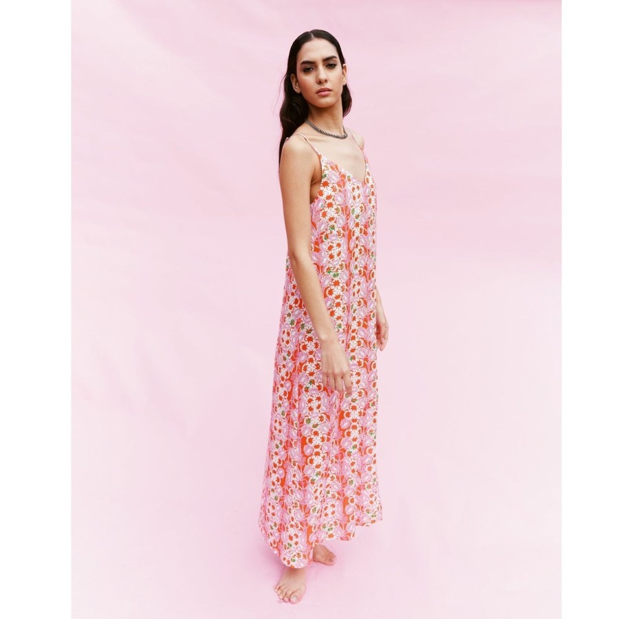 Clothing Jessica Russell Flint | Monadendri Long Slip Dress / "Magdalena"