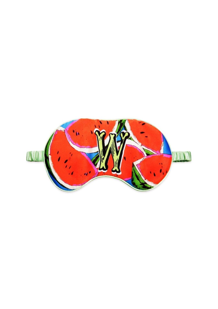 Sleepwear Jessica Russell Flint | Silk Eye Mask / "W For Watermelon"