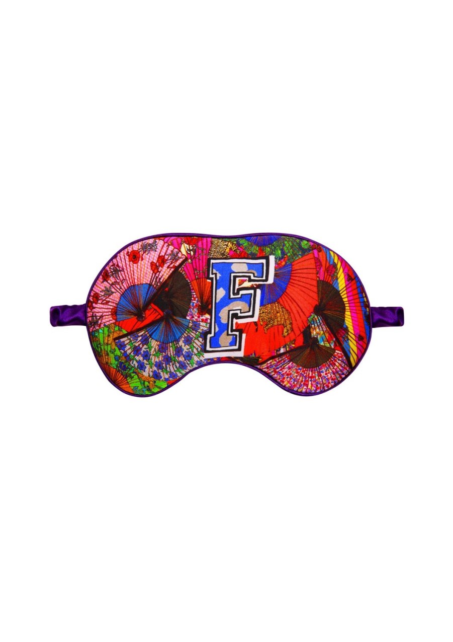 Sleepwear Jessica Russell Flint | Silk Eye Mask / "F For Fan"