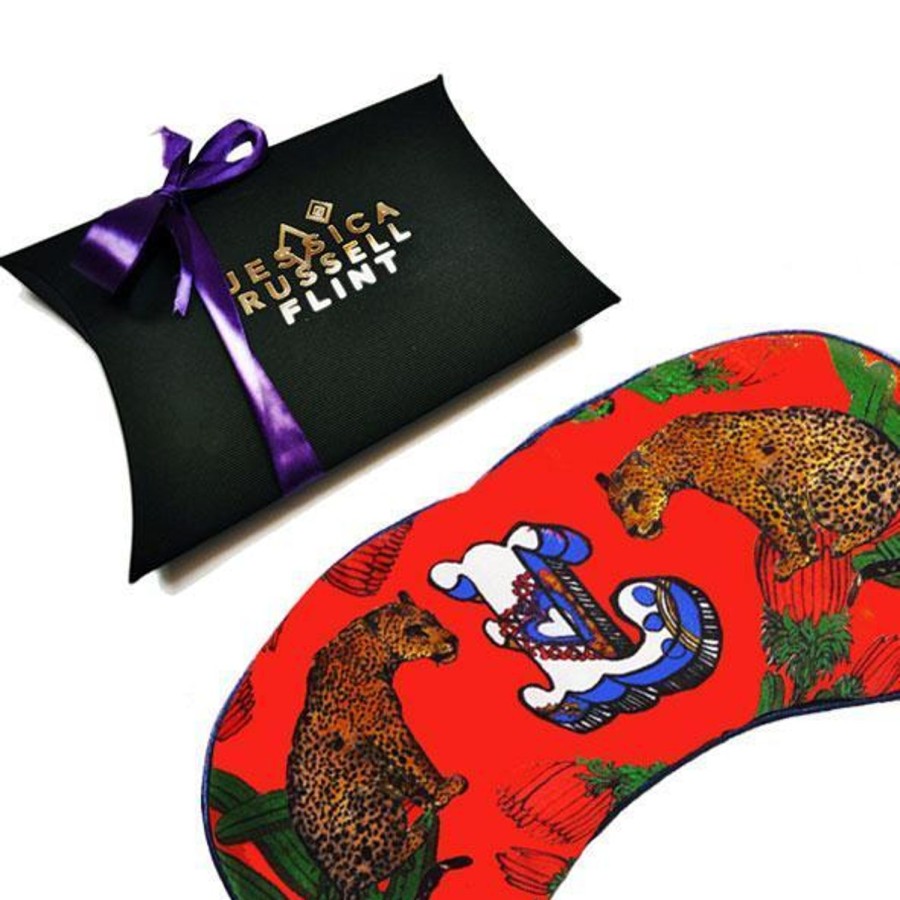 Sleepwear Jessica Russell Flint | Silk Eye Mask / "L For Leopard"