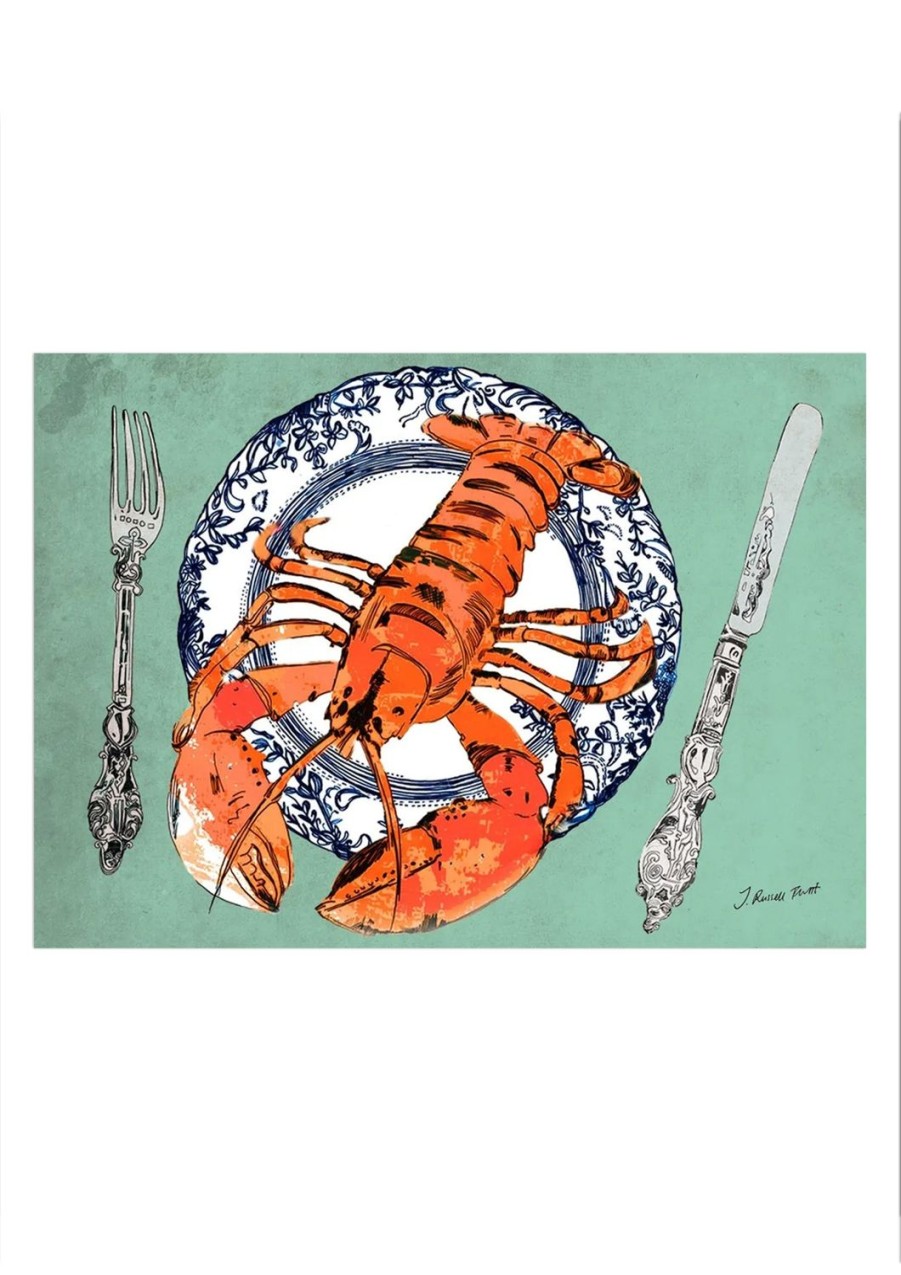 Art Jessica Russell Flint | Signed Print / "The Lobster Plate"