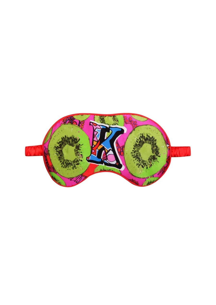 Sleepwear Jessica Russell Flint | Silk Eye Mask / "K For Kiwi"