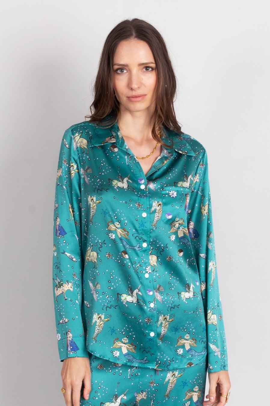 Clothing Jessica Russell Flint | Long Sleeve Pj Top / "Nowruz"