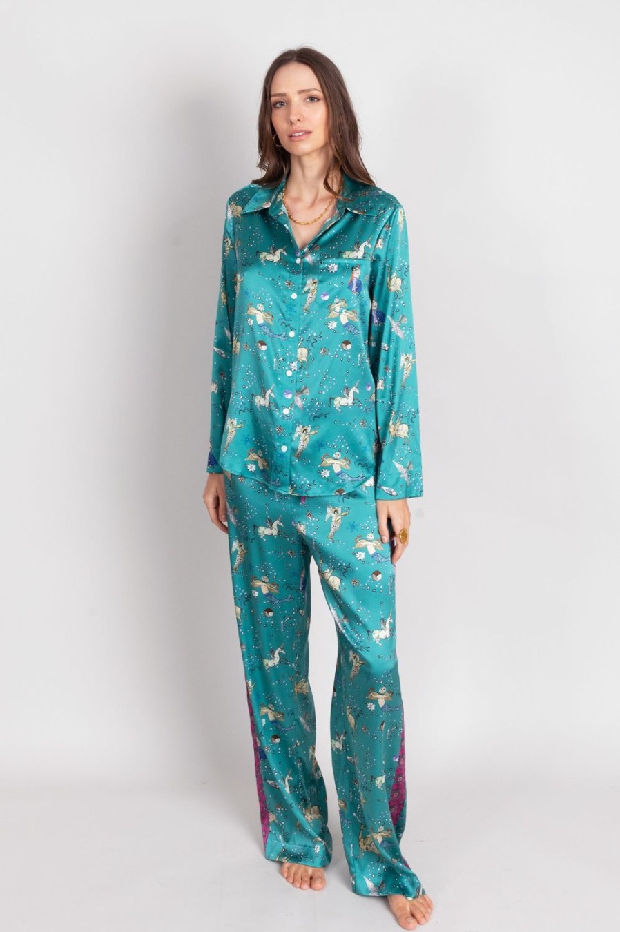 Clothing Jessica Russell Flint | Long Sleeve Pj Top / "Nowruz"