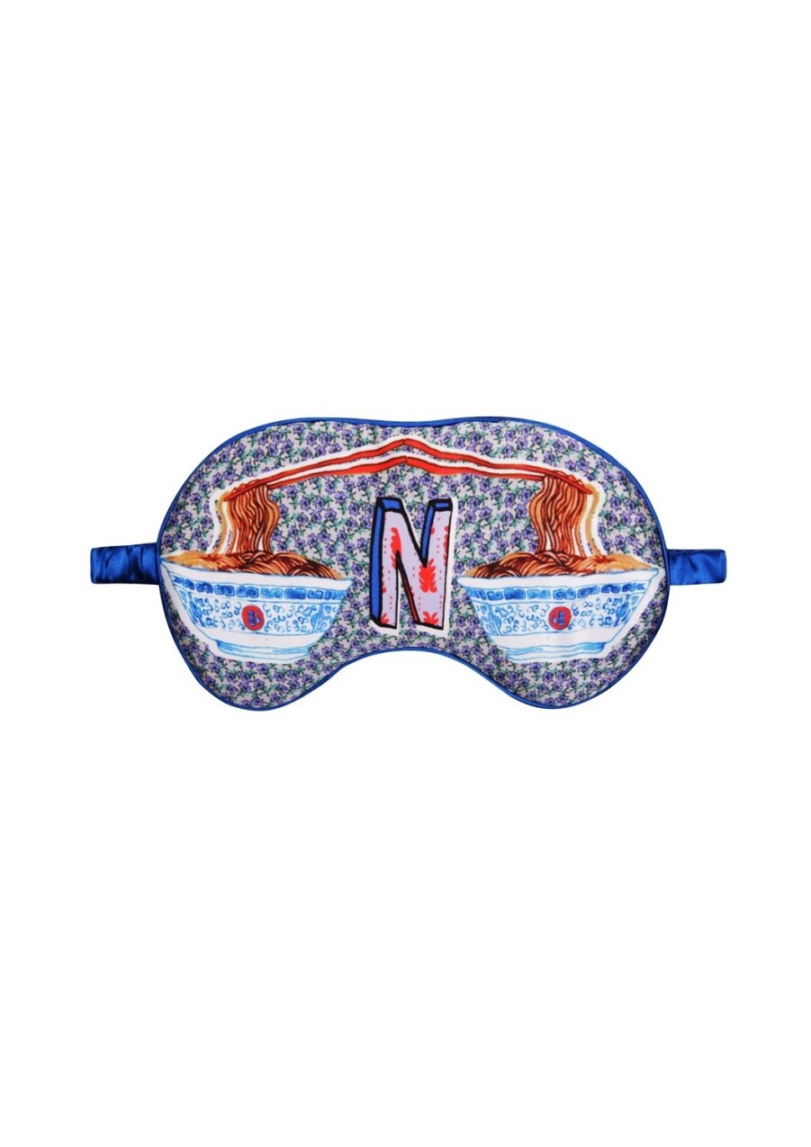 Sleepwear Jessica Russell Flint | Silk Eye Mask / "N For Noodles"